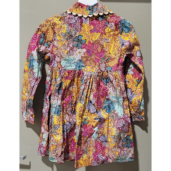 Kika Vargas Women's Size XXS Anemone Multi Bright Color Print Mini Shirt Dress - Picture 5 of 9
